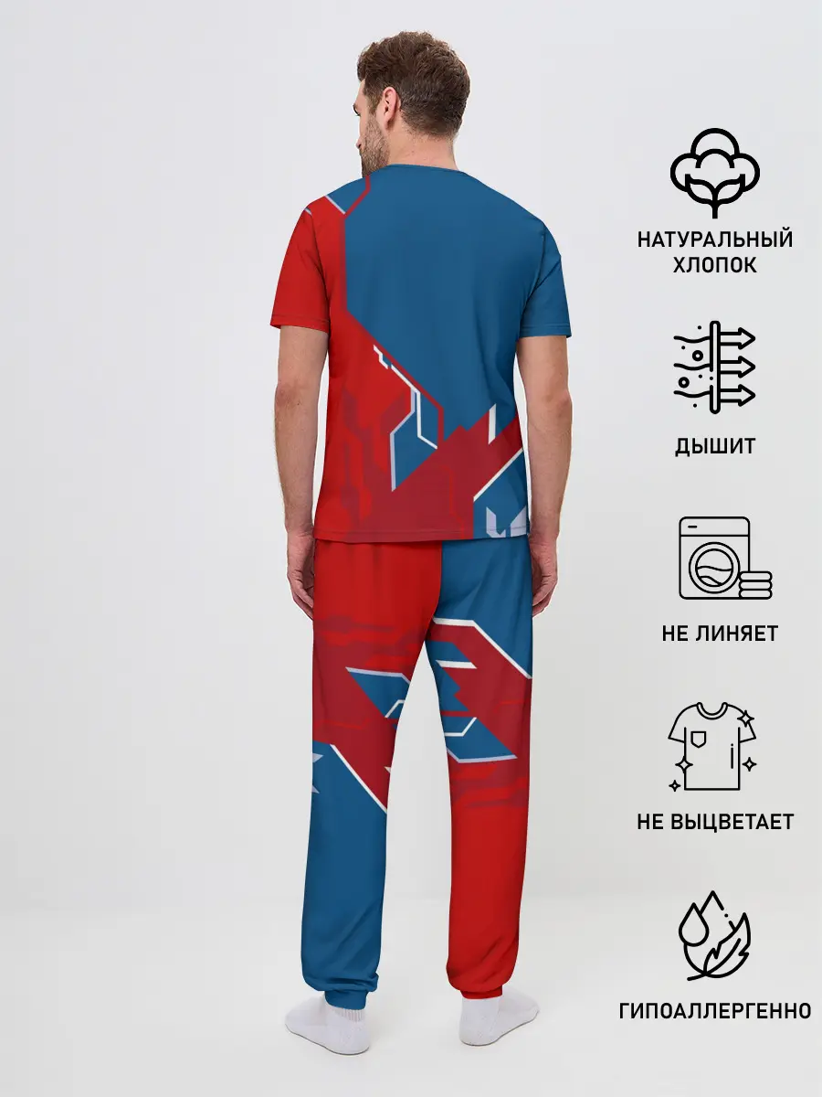 Мужская пижама с брюками / Знак Супермен