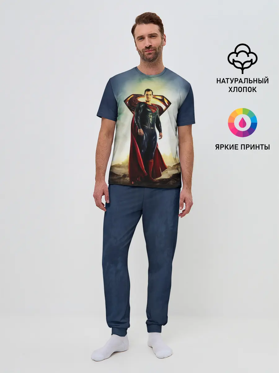 Мужская пижама с брюками / Superman