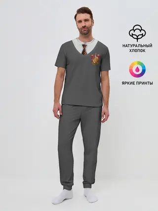 Мужская пижама с брюками / Форма Гриффиндора