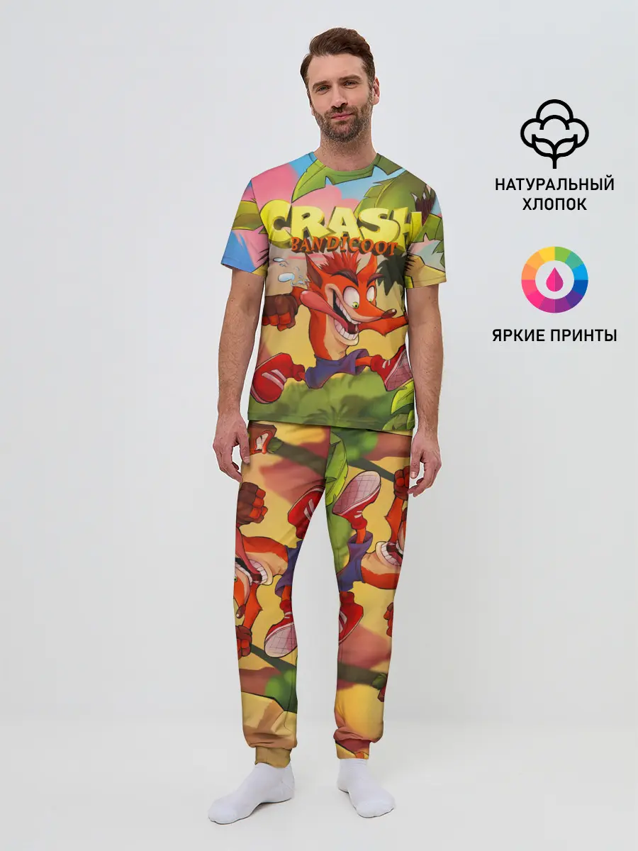 Мужская пижама с брюками / Crash Bandicoot
