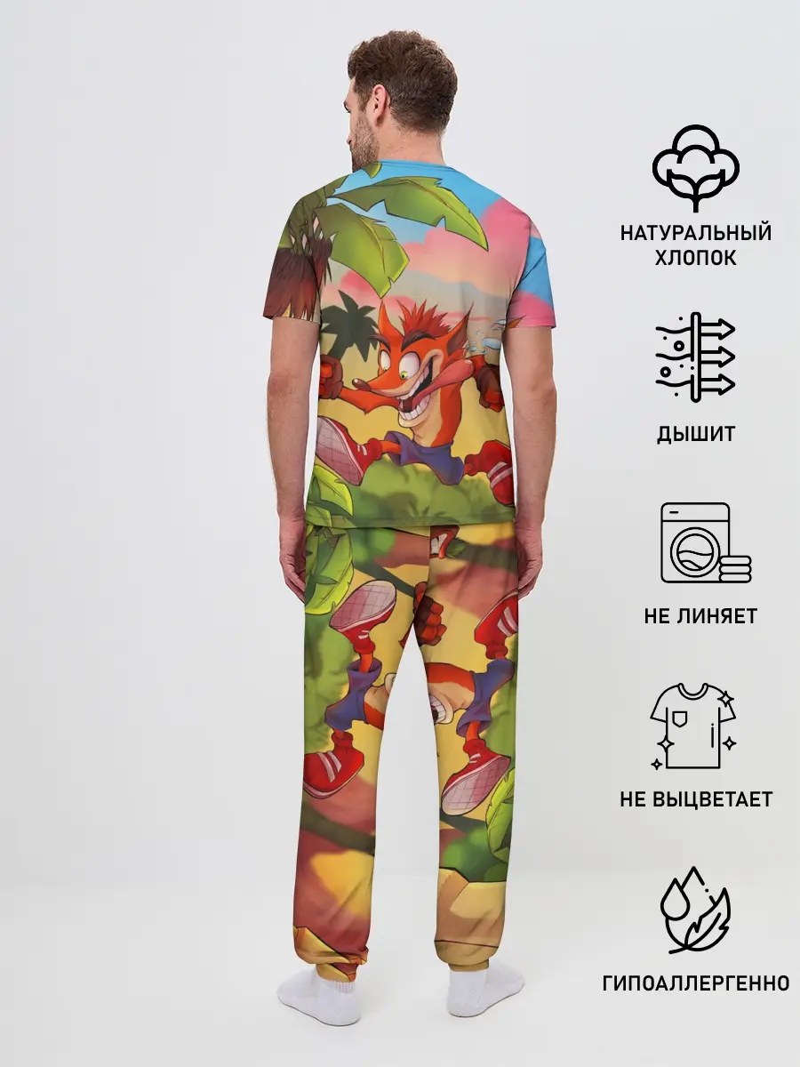 Мужская пижама с брюками / Crash Bandicoot