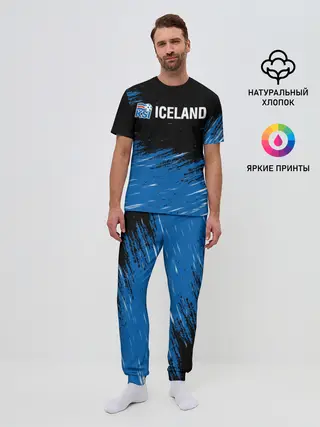 Мужская пижама с брюками / KSI ICELAND.