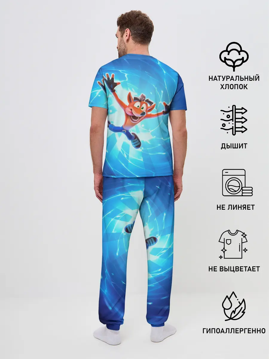 Мужская пижама с брюками / Crash Bandicoot