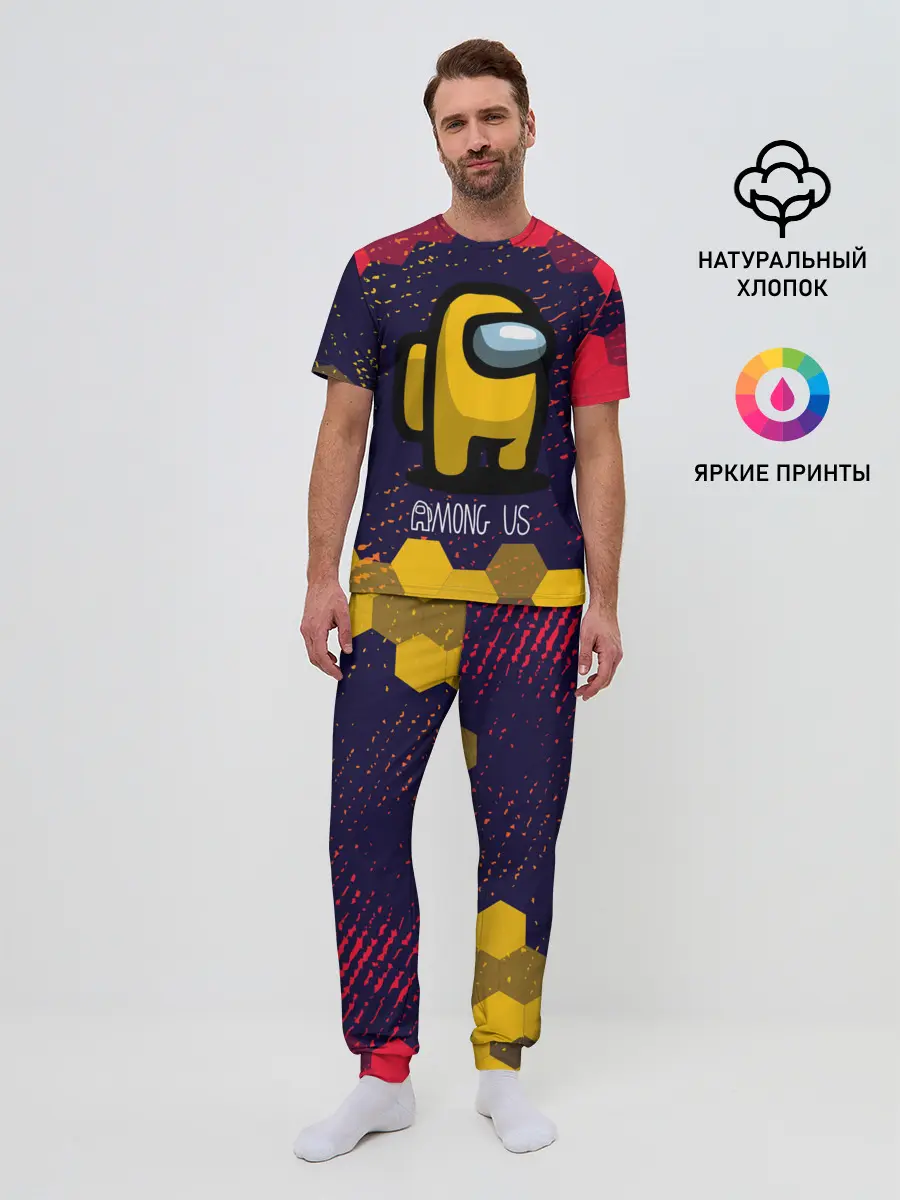 Мужская пижама с брюками / AMONG US / АМОНГ АС
