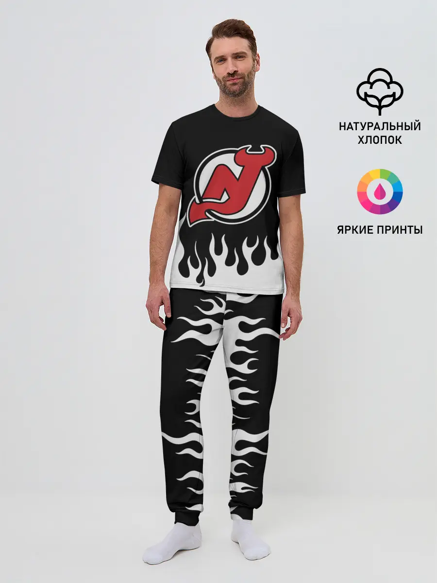 Мужская пижама с брюками / Нью-Джерси Девилз