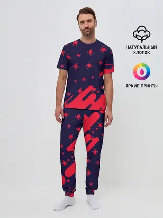 Мужская пижама с брюками / ЪУЪ СЪУКА