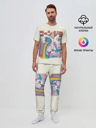 Мужская пижама с брюками / Годзилла Единорог