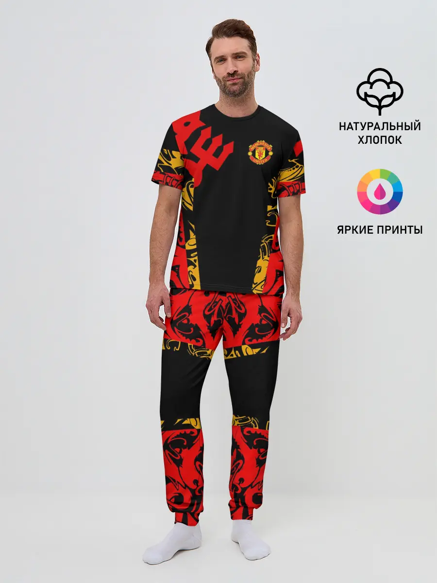 Мужская пижама с брюками / Manchester United | Red Devils