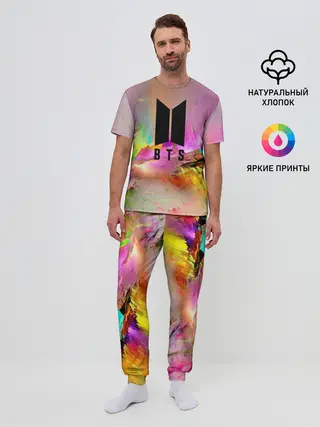 Мужская пижама с брюками / BTS