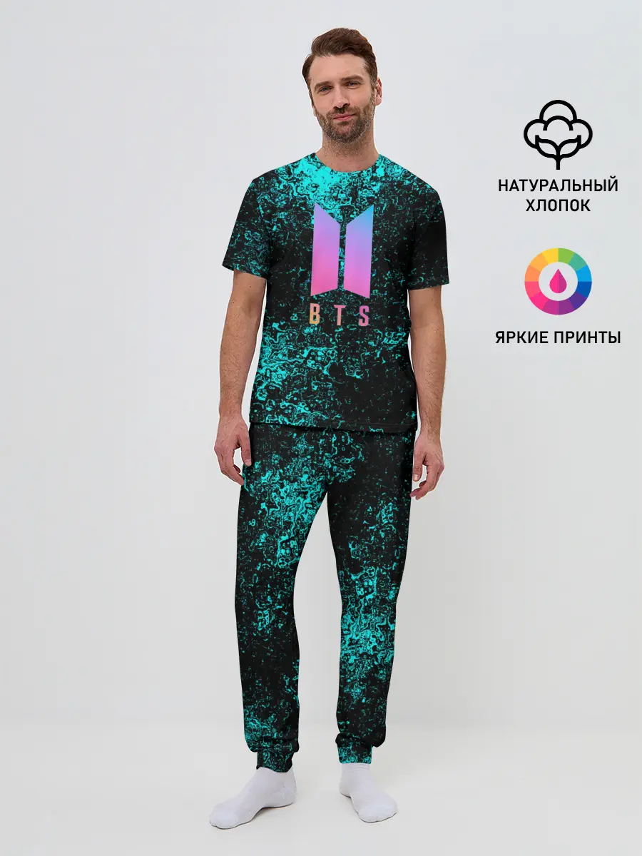 Мужская пижама с брюками / BTS