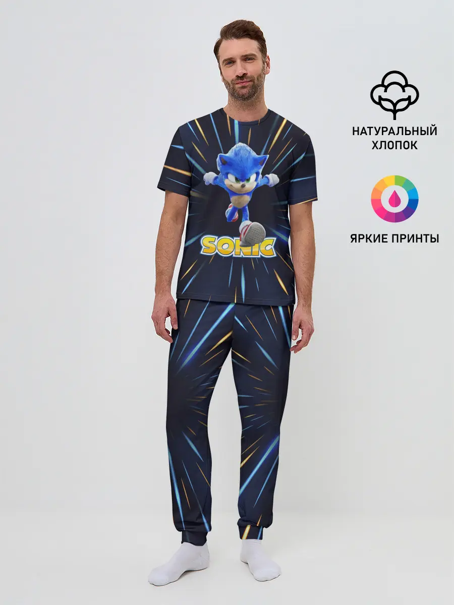 Мужская пижама с брюками / SONIC.
