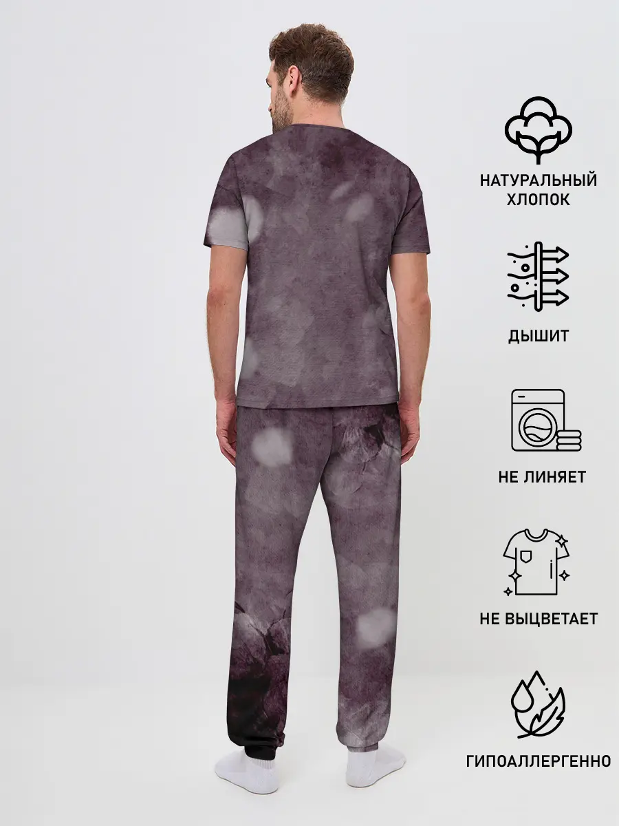 Мужская пижама с брюками / Danganronpa акварель