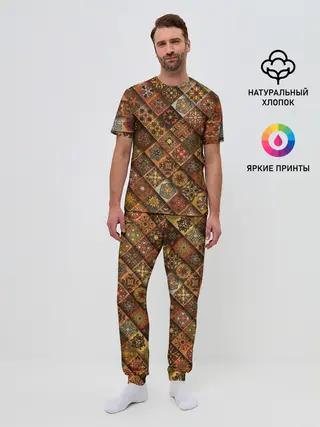 Мужская пижама с брюками / СЛАВЯНСКАЯ СИМВОЛИКА