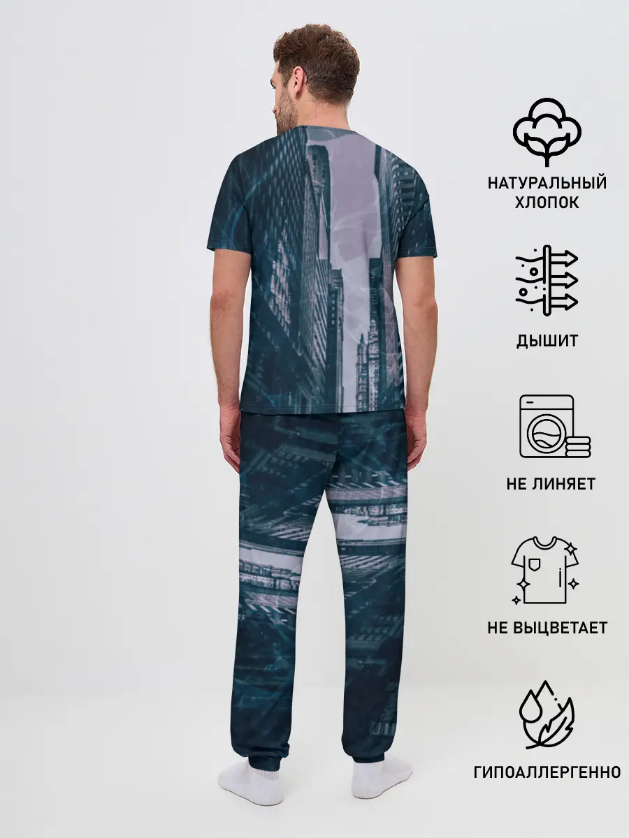 Мужская пижама с брюками / Zero Two в большом городе