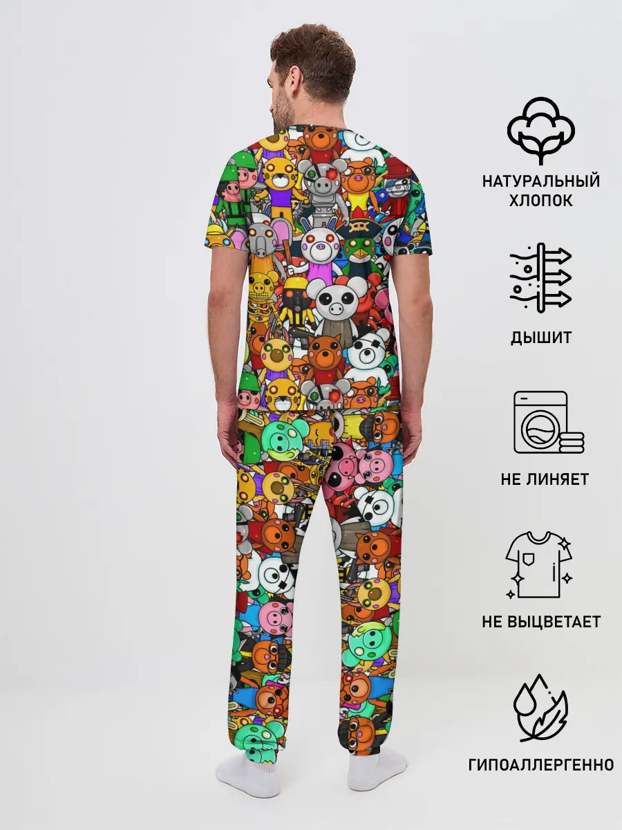 Мужская пижама с брюками / ROBLOX PIGGY