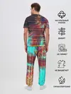 Мужская пижама с брюками / Palm glitch art
