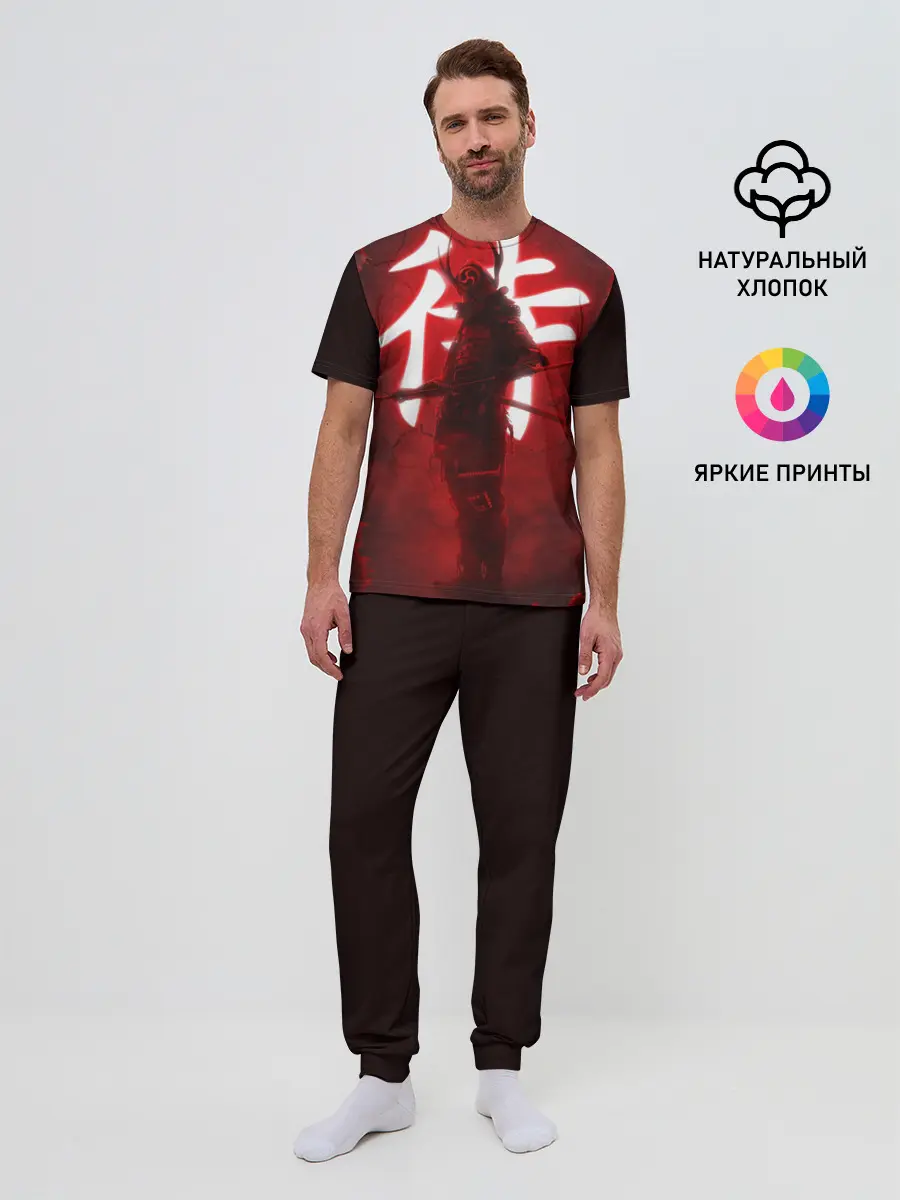 Мужская пижама с брюками / NEON SAMURAI