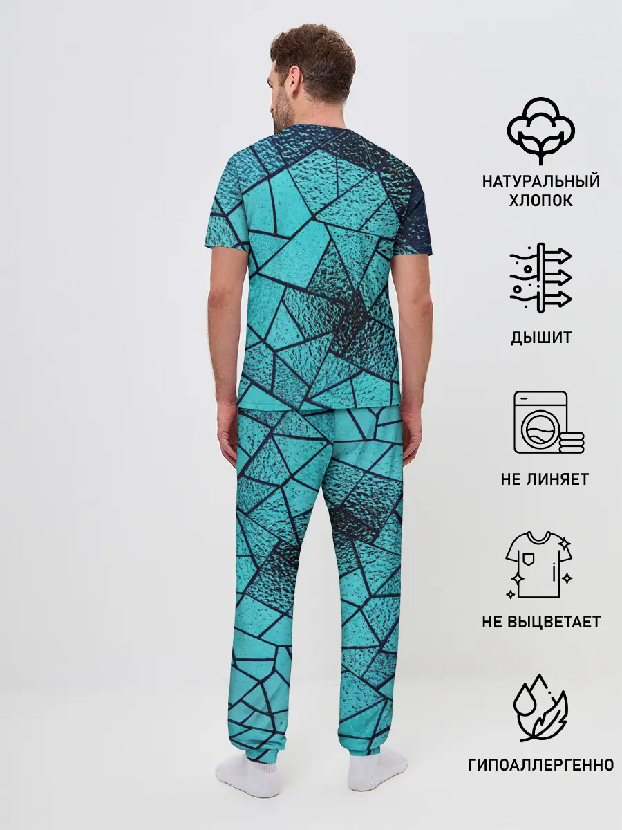 Мужская пижама с брюками / НЕОНОВЫЙ ВИТРАЖ