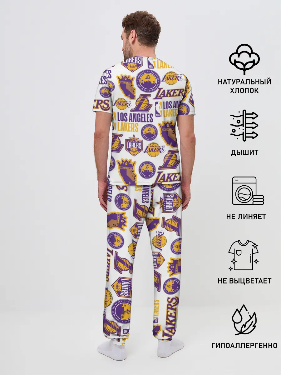 Мужская пижама с брюками / LAKERS LOGO