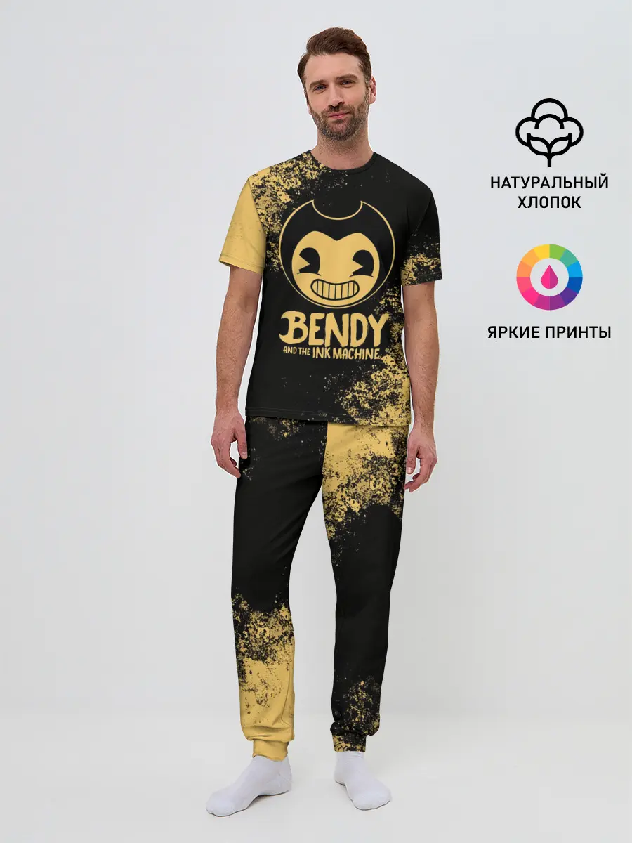 Мужская пижама с брюками / Bendy And The Ink Machine
