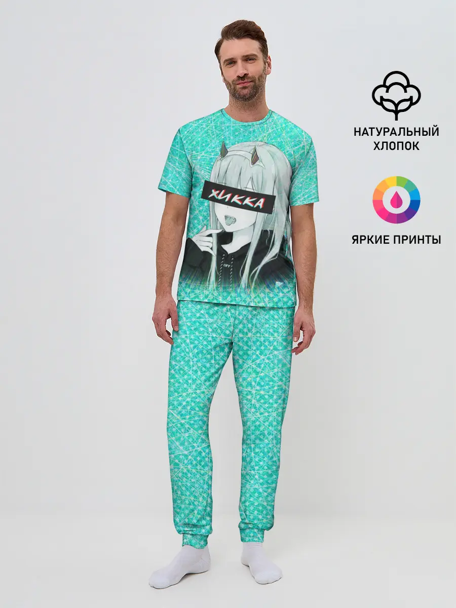 Мужская пижама с брюками / Zero Two Хикка