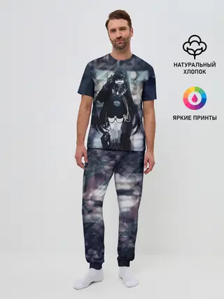 Мужская пижама с брюками / Anime Cyber