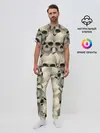 Мужская пижама с брюками / Черепа