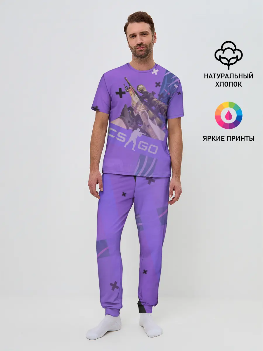 Мужская пижама с брюками / CS GO - Dragon lore | История о драконе