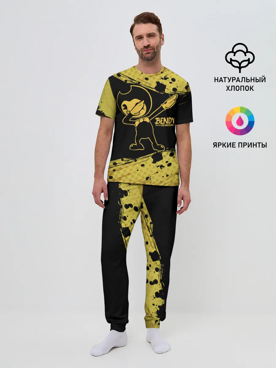 Мужская пижама с брюками / BENDY AND THE INK MACHINE.