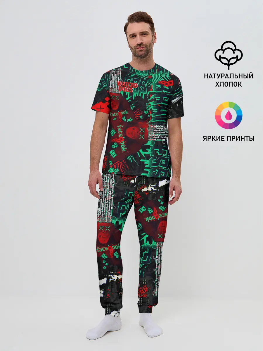 Мужская пижама с брюками / Watch Dogs: Legion
