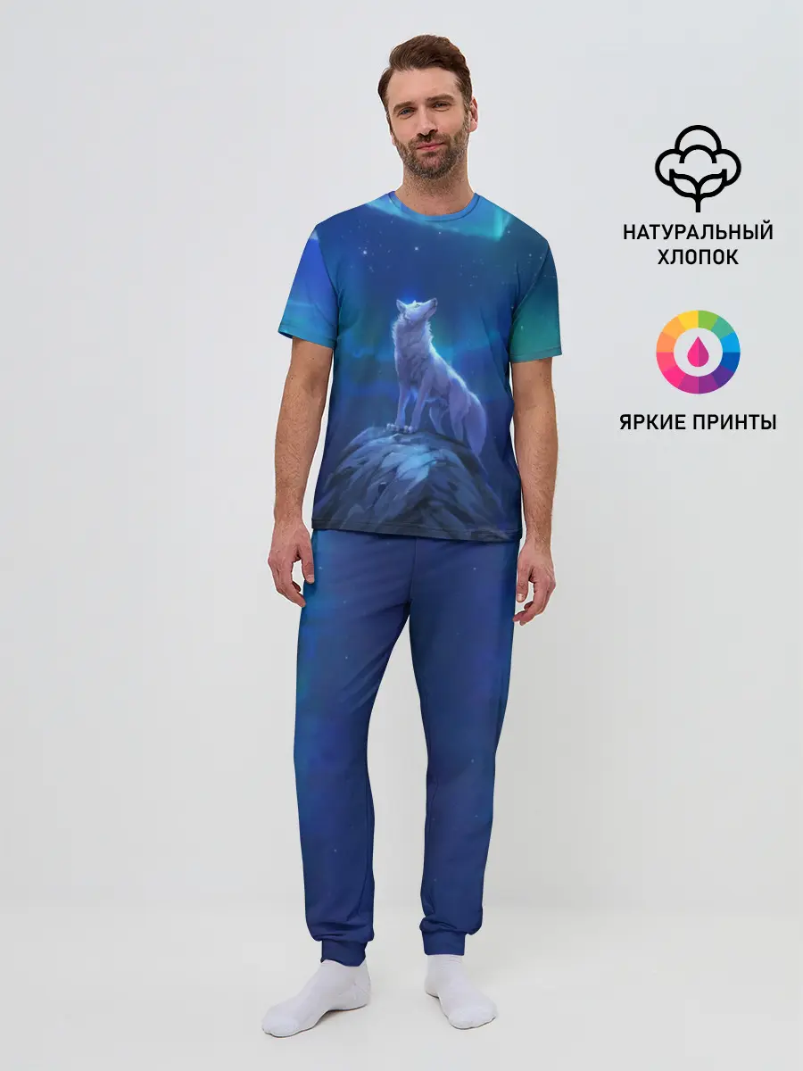Мужская пижама с брюками / Одинокий Волк