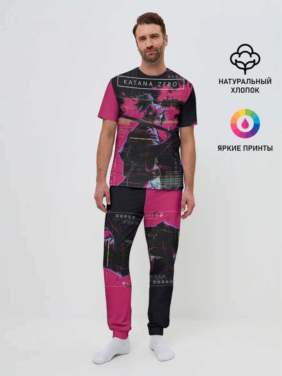 Мужская пижама с брюками / Samurai KATANA ZERO