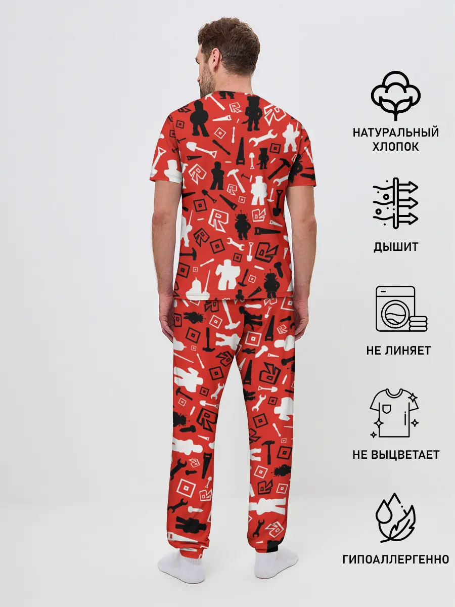 Мужская пижама с брюками / ROBLOX