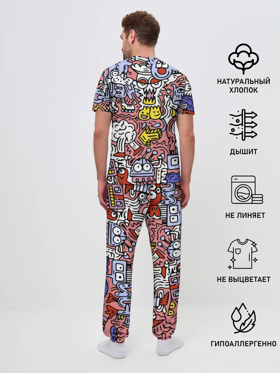 Мужская пижама с брюками / Tosh