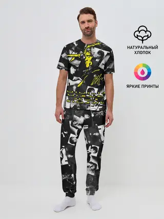 Мужская пижама с брюками / Цой