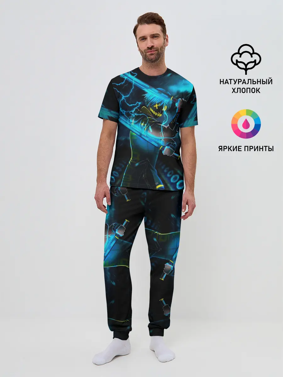 Мужская пижама с брюками / NEON SAMURAI
