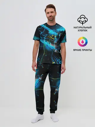 Мужская пижама с брюками / NEON SAMURAI
