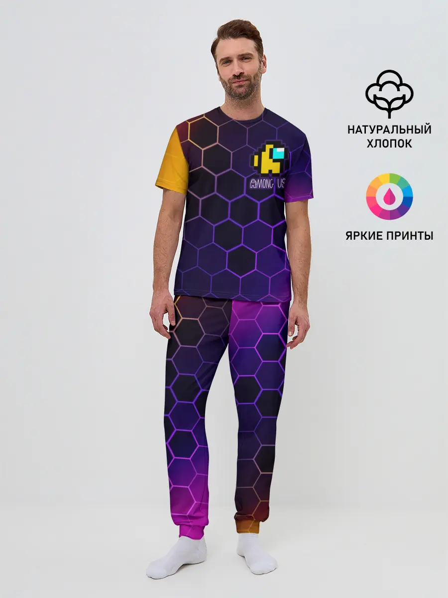 Мужская пижама с брюками / AMONG US / АМОНГ АС