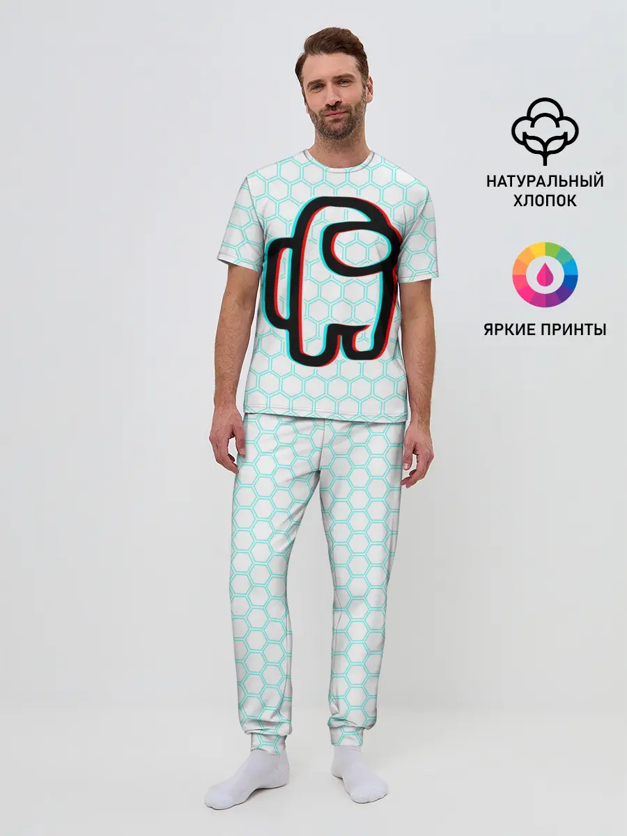 Мужская пижама с брюками / AMONG US / АМОНГ АС