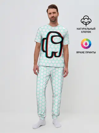 Мужская пижама с брюками / AMONG US / АМОНГ АС