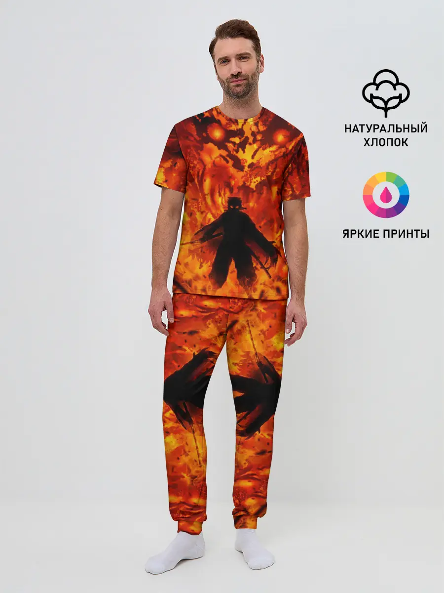 Мужская пижама с брюками / Клинок, рассекающий демонов