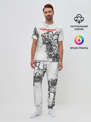 Мужская пижама с брюками / CYBERPUNK 2077