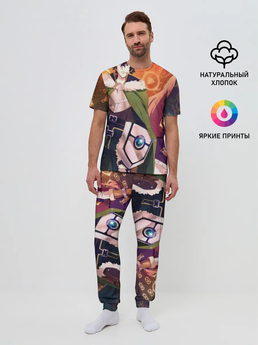 Мужская пижама с брюками / восхождение героя щита