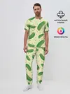 Мужская пижама с брюками / Огурчики