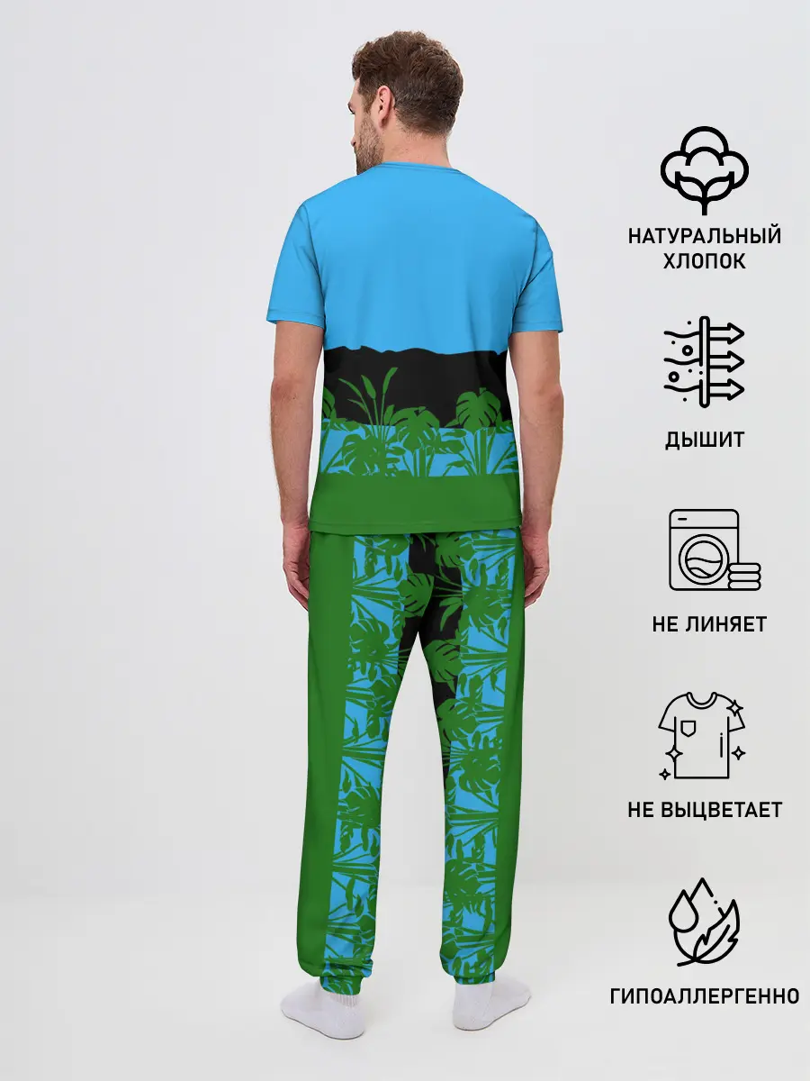 Мужская пижама с брюками / Тихиро гуляет с Каонаси