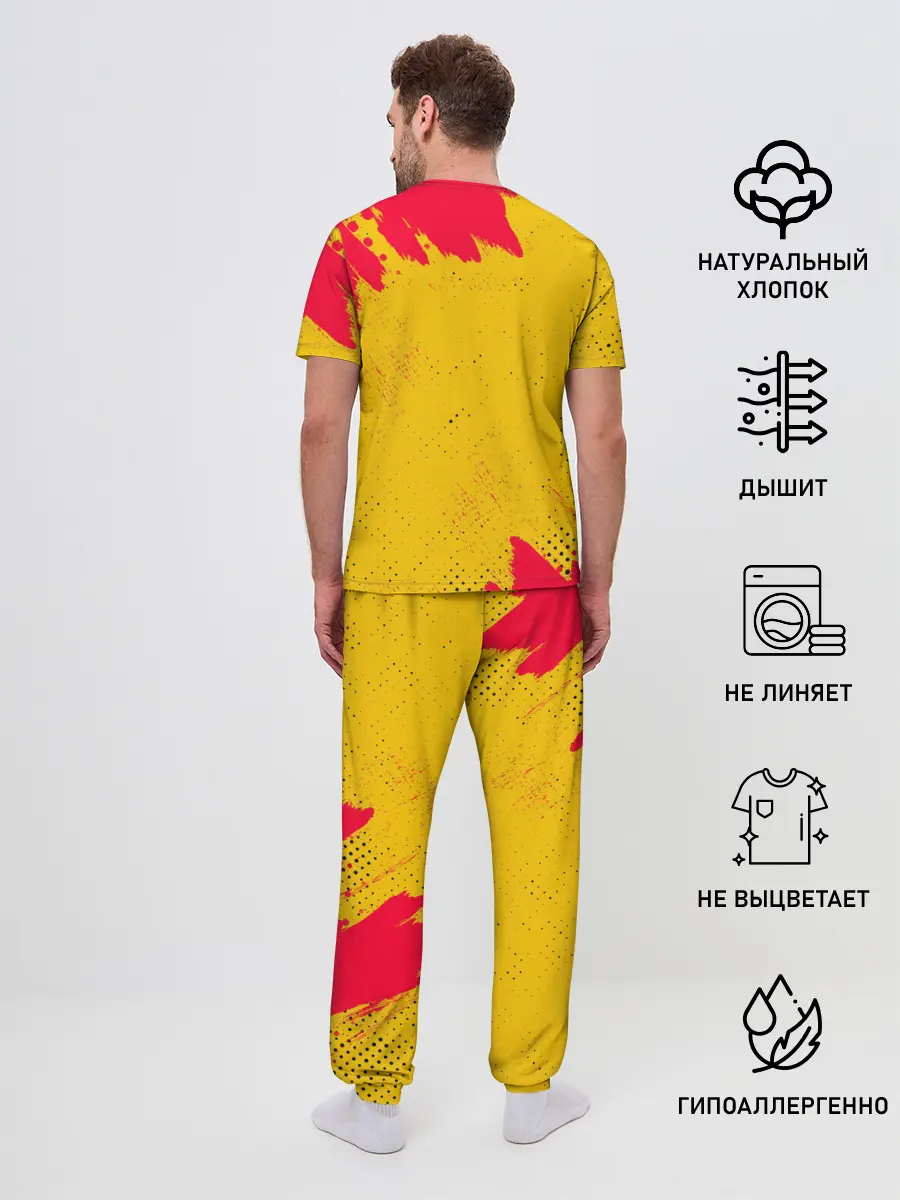 Мужская пижама с брюками / AMONG US - КРАСНЫЙ