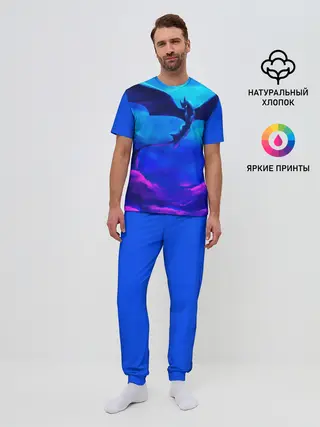 Мужская пижама с брюками / Беззубик