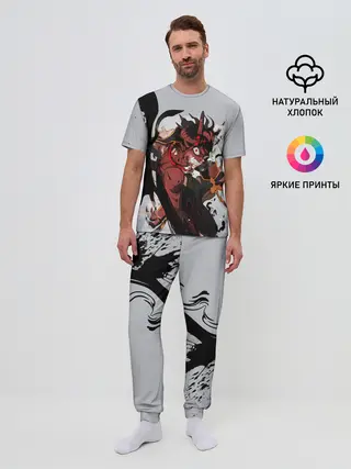 Мужская пижама с брюками / Hell Asta