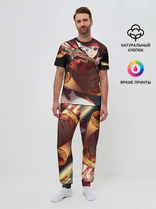 Мужская пижама с брюками / КЛИНОК РАССЕКАЮЩИЙ ДЕМОНОВ