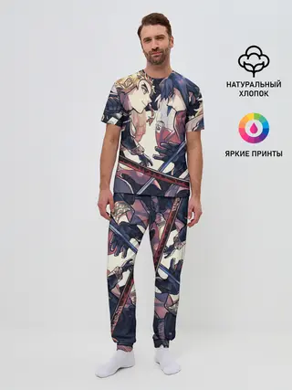 Мужская пижама с брюками / Два Клинка